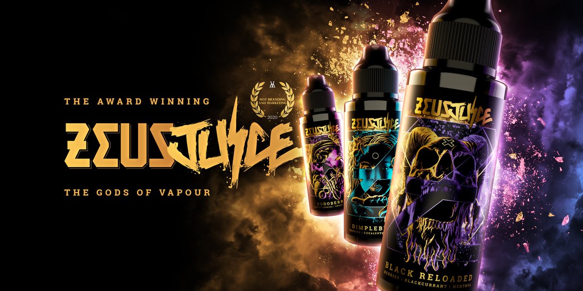 Zeus Juice! Available in 50ml &amp; 100ml.. Shop The Full Range Online - mailchi.mp/vapedistributi…