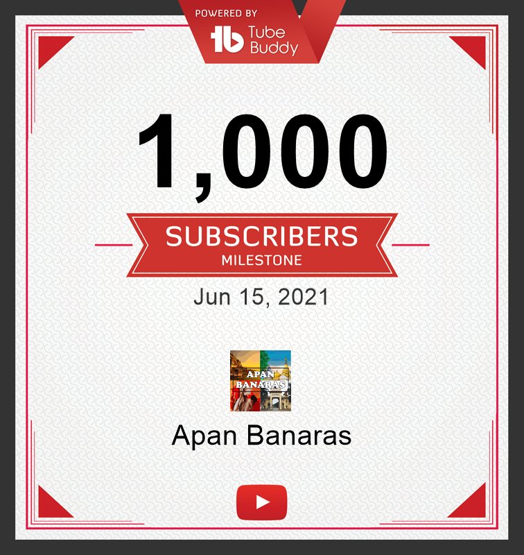 AniketSeth007's tweet photo. 1k family🥳🥳
.
@YouTube
@YouTubeCreators
@YouTubeIndia
.
.
#1ksub #apanbanaras #subscribe #share #varanasidiaries #varanasighats #varanasiindia #varanasi #kashi #banaras #YouTube https://t.co/MoBw454G9b