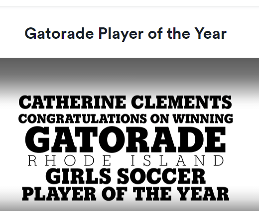 TQLSASports's tweet photo. Congratulations to Catherine Clements on being named the 2020-2021 Rhode Island Gatorade Girls Soccer Player of the Year @lasalleacadri @wes_wsoccer https://t.co/XOv8GMUcU0