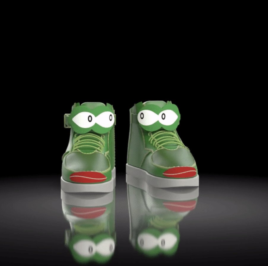 Somebody got a NEW pair of sneakers! 🐸

by @AsithosM 

@opensea 
opensea.io/assets/0xd07dc… 

#NFTCommunity #nftcollector #NFTdrop #pepe #sneakers #sneakerdrop #opensea #rarible