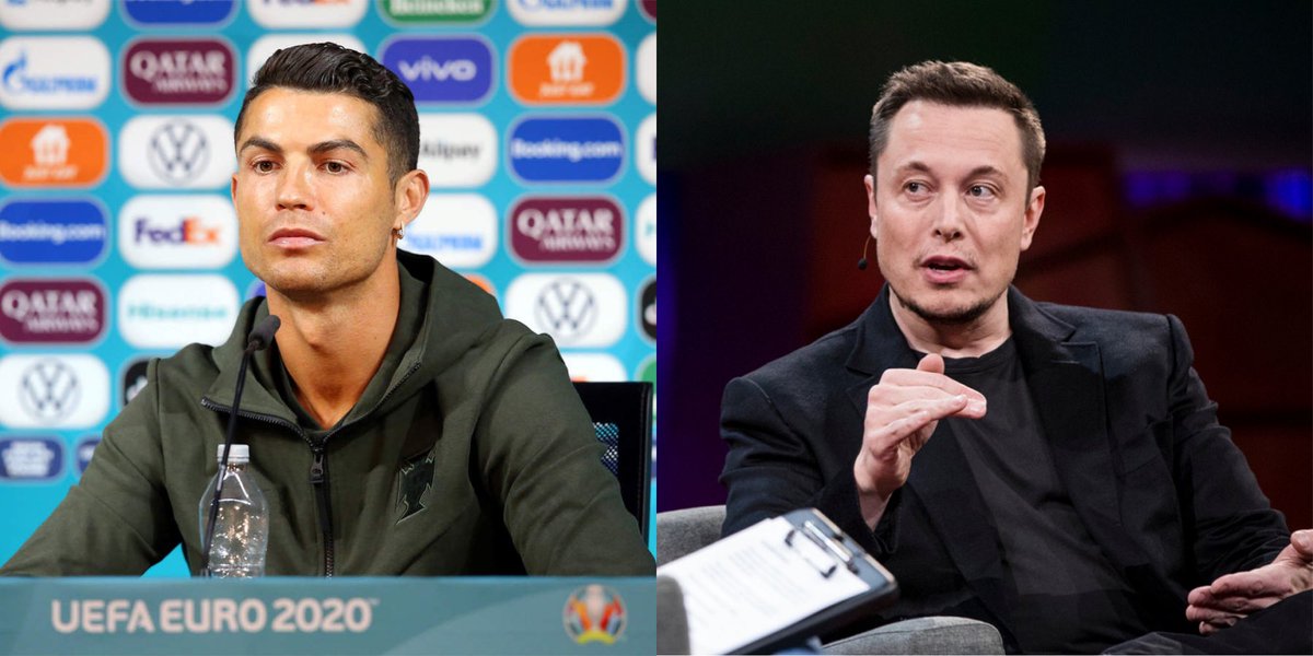 _leivi__'s tweet photo. Nothing to see here, just a couple of legends who stood for the right cause, even when it came at the cost of tanking a few stonks….
@elonmusk 🤝 @Cristiano https://t.co/lvWrnmCmSb