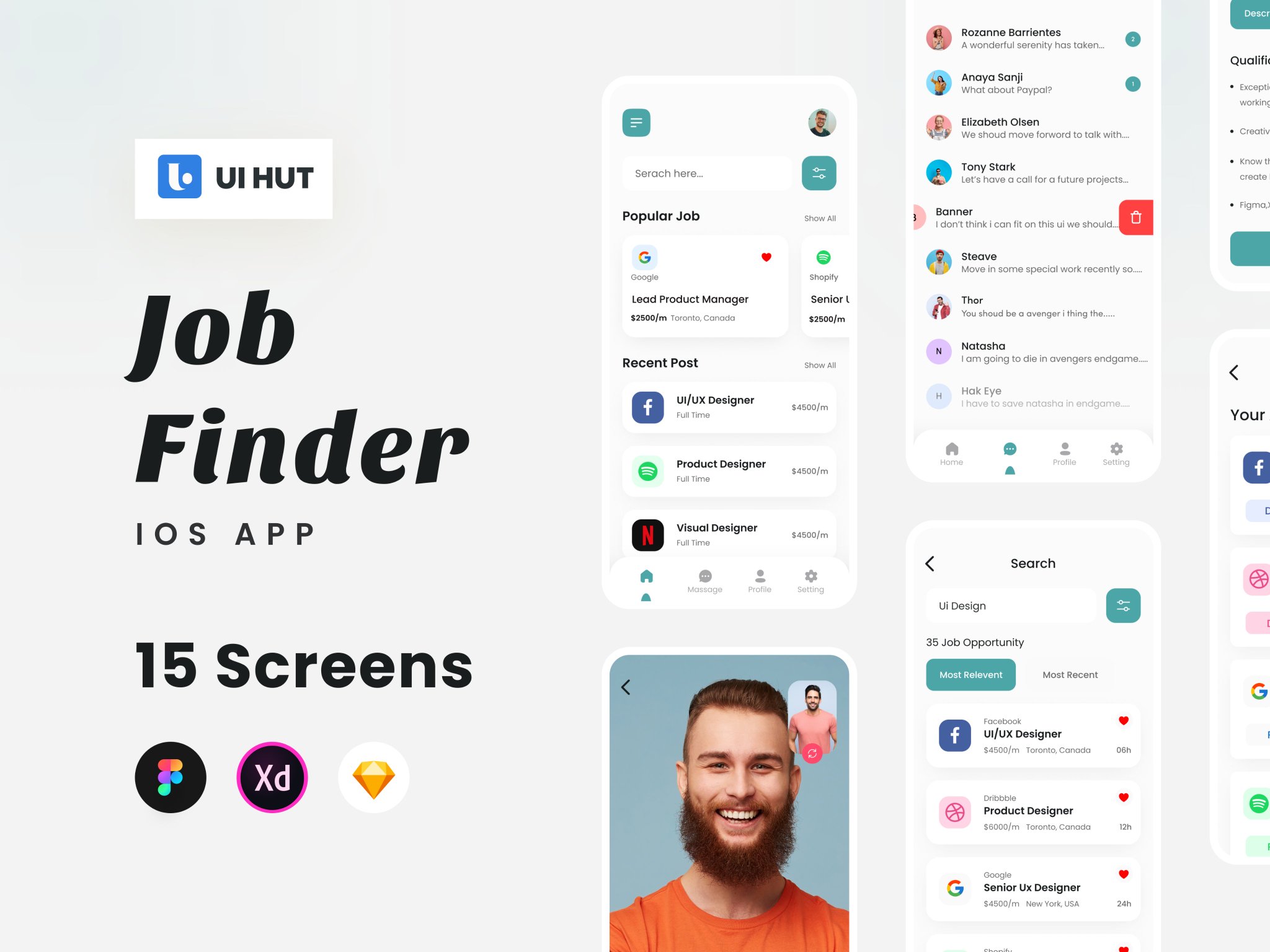 UI HUT On Twitter JobGo Job Finder App UI Kit Find It On Here 