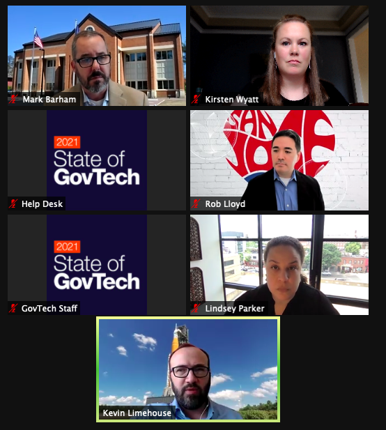 kowyatt's tweet photo. Our panelists today at #StateOfGovTech share that the pandemic broke down silos within their #localgov, but also with private sector partners - as everyone worked together, we saw real innovation happening across sectors. "There's more that unites us than divides us." https://t.co/wv017ZWLUF