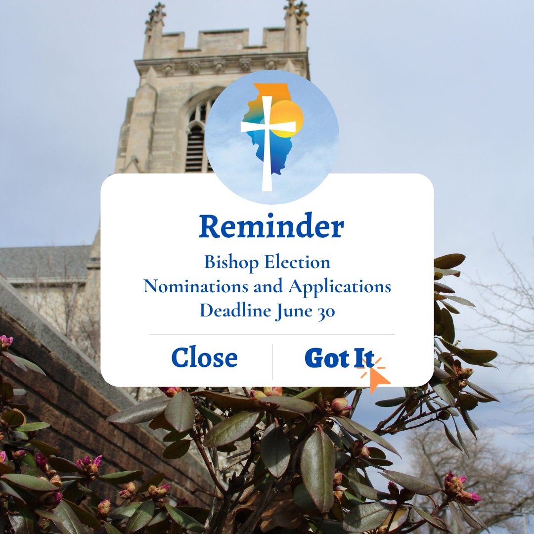 EpiscopalSpring's tweet image. Be sure to get your nominations in! For details, visit the Bishop Election tab of the website:episcopalspringfield.org/nominations-an…
#BishopElection #BishopSearch #EpiscopalChurch #ClergySearch #TEC #EpiscopalSpringfield