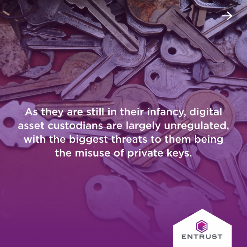 EntrustHSM's tweet photo. The rise in cryptocurrencies and non-fungible tokens has created new security challenges for traditional financial services. @johnrgrimm explores what is needed to protect digital assets and keys in his latest blog.