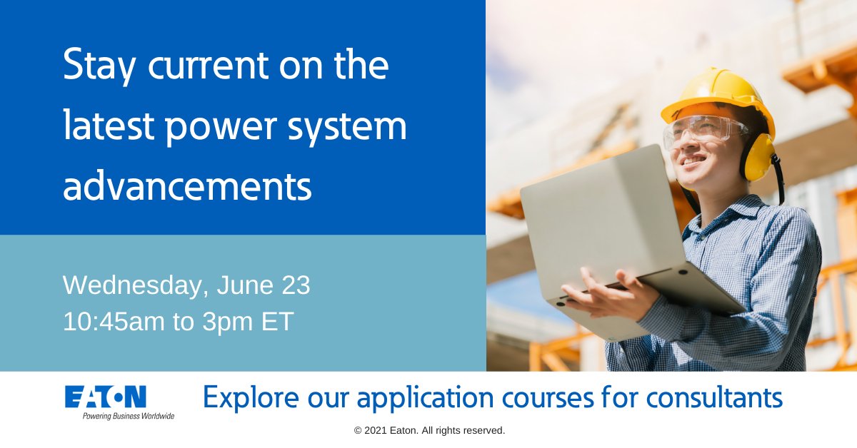 ETN_Electrical's tweet photo. Gain the knowledge you need to accelerate the #EnergyTransition. Register today for our #PowerInFocus: https://t.co/MpaSOutBUa #ElectricalTraining https://t.co/aD2tzCttup