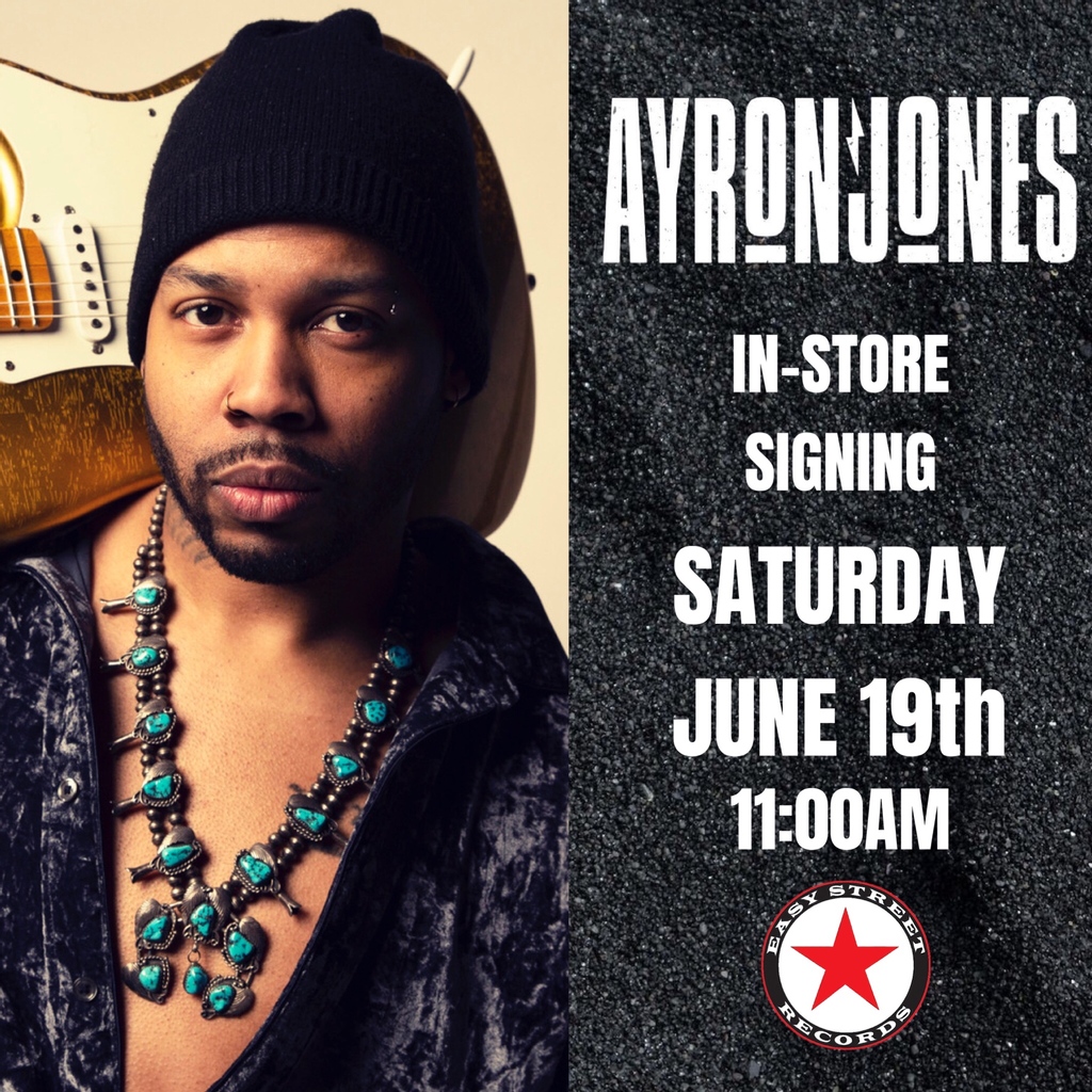 Ayron Jones will be at Easy Street on Saturday June 19th signing copies of his highly anticipated debut album 'Child of The State' at 11:00AM!!
Don't Miss Out!