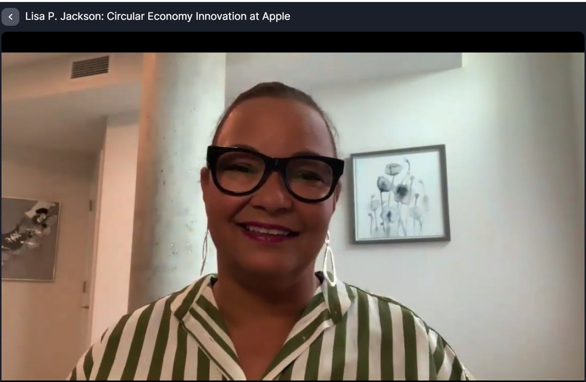 GP4Copper's tweet image. Enjoyed @LisapJackson’s keynote at @Greenbiz’s #Circularity21 conference about Apple’s commitment to circular materials like #copper and work to support recyclability at both ends of the value chain. #CircularCopper