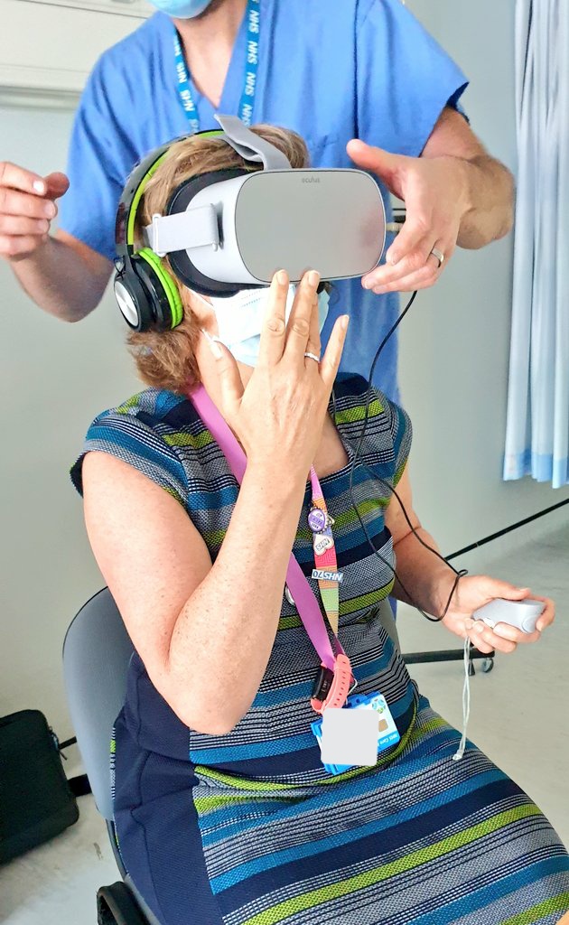 chrisghull's tweet photo. Fascinating afternoon back in @hullsimulation observing an introduction to Augmented Reality for Foundation Doctors, featuring a range of XR options @cenariovr, @GIGXR1 &amp; @vrmedicalsim
Lots of useful learning, for doctors in training, faculty and me! https://t.co/R796zE5eAF