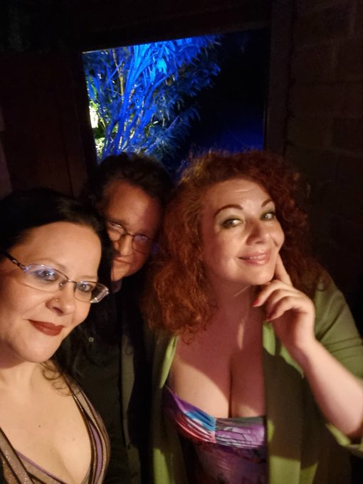 Una grande serata,emozionante,con una donna che amo ed uno dei miei miti! 'O famo strano? 😊 https://t