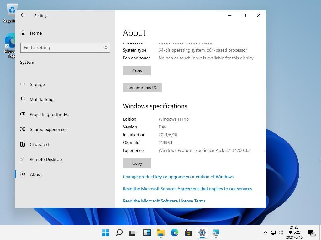 TechTipster_'s tweet photo. Windows 11 Pro screenshots leak ahead of launch on24th June.
#Windos #Windows11 #Windows11Pro https://t.co/XS6yXPkODf