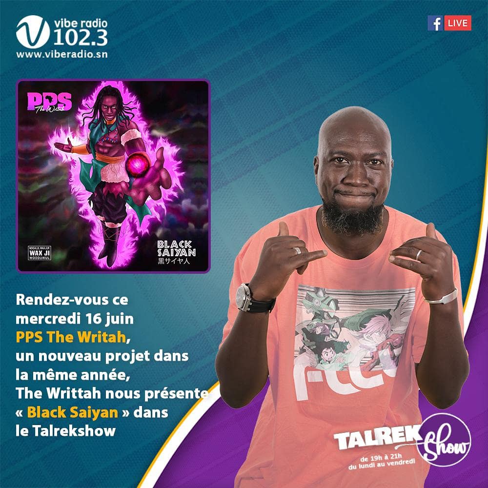 PPSthewritah's tweet photo. #BlackSaiyan Radio Tour
Ce Mercredi:
_ A 15h sur la @RFMsn avec #Kals et #Olibi
_ A 20h avec @thetalrekshow sur @viberadiosn
Le EP est dispo sur: https://t.co/KBnFSOq4ZX
#Ppsthewritah #Rapgalsen #radio #radiotour #newep https://t.co/xQjefCSCL1