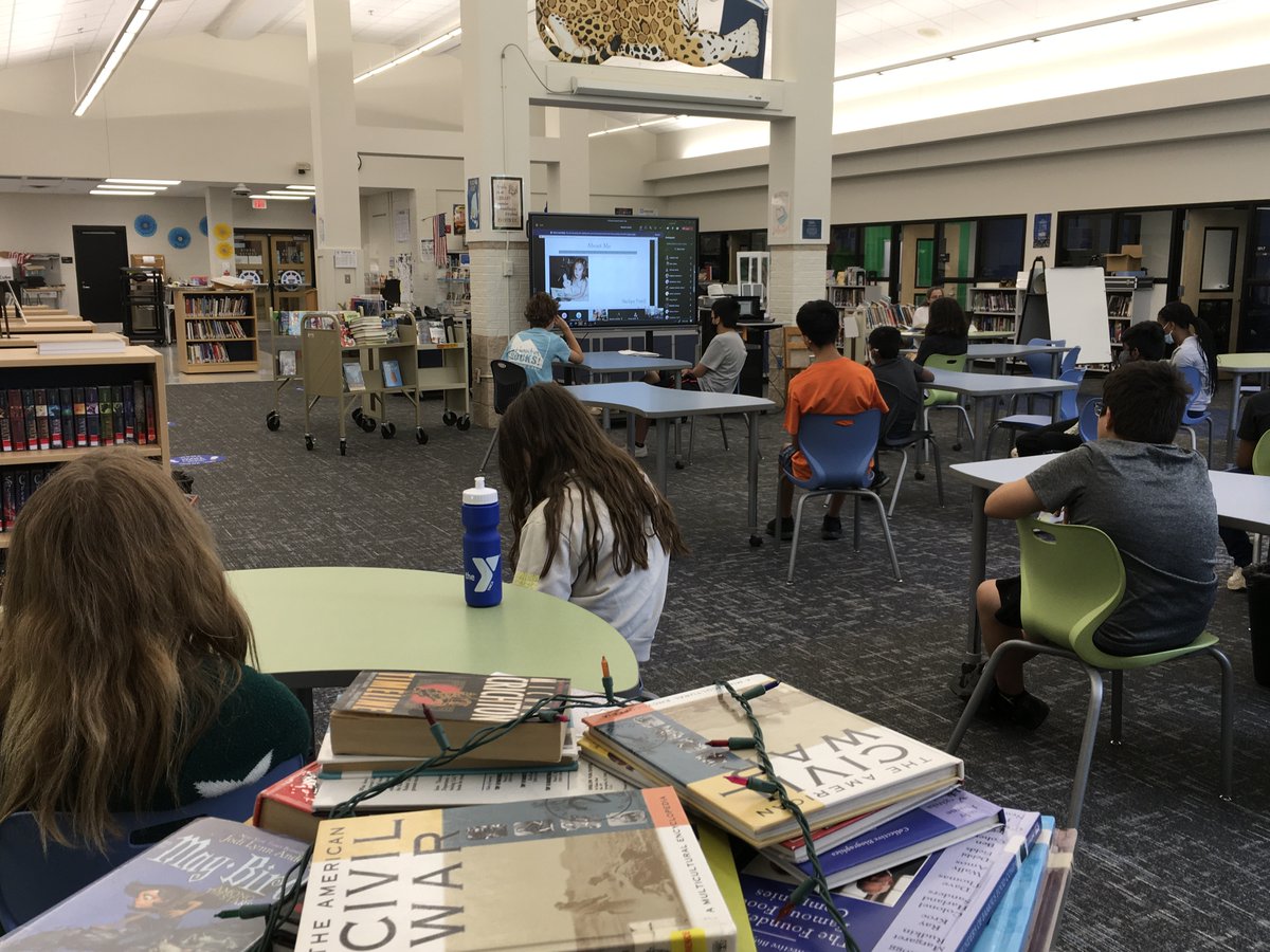 brownatwbms's tweet photo. Thanks to Christyne Morrell @christynewrites for sharing writing tips &amp; your own author journey with summer school students &amp; other @FultonCoSchools students! @WBMSprincipal @wbms_pta @ELheeeyyyy #FCSSummerReadingForAll https://t.co/WGNtkiK0WN