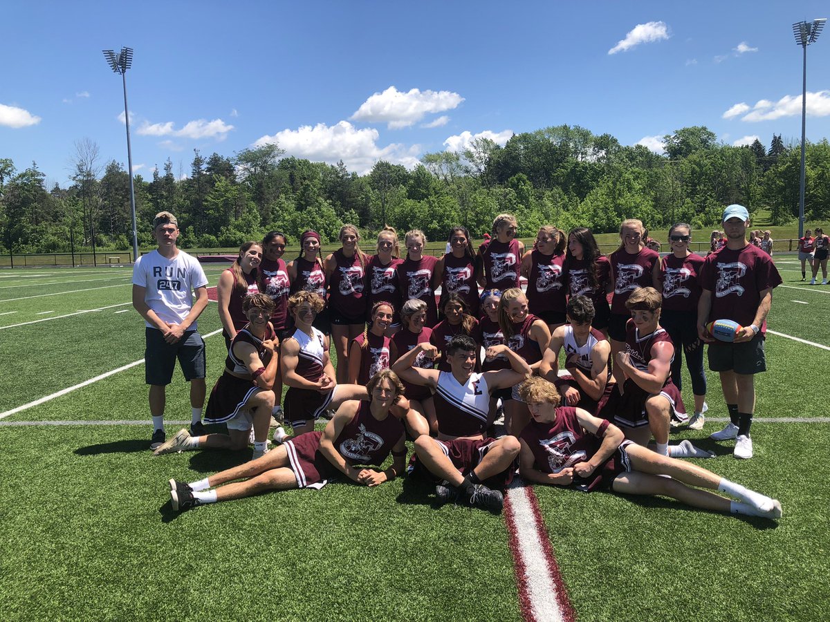 EdencsdRaiders's tweet photo. Senior vs Juniors. Powderpuff Football Game.  Teams are Ready to go!! 💪🏈 @EdencsdRaiders @EdenCSD @EdenCSD https://t.co/WdRwdgrHo0