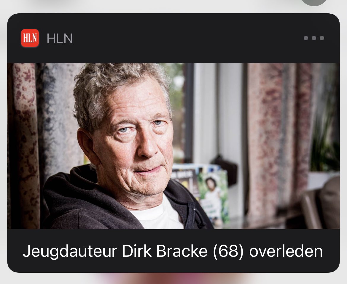 Amai mijn hart. Deze meneer heeft mij echt met passie leren lezen toen ik een tiener was. Met zo ongelofelijk veel plezier zoveel van die zijn boeken gelezen. Bedankt voor de mooie literatuur, en mij warm te maken om graag te lezen. #dirkbracke