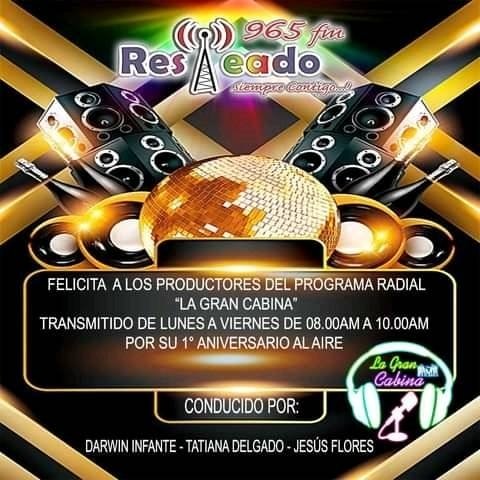 resteado2's tweet photo. Felicidades a quien merece #radiodecalidad #resteado965fm https://t.co/XPkXU1xzRt