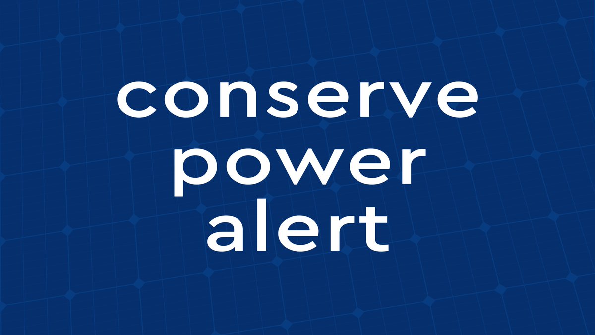 🚨<a href="/ERCOT_ISO/">ERCOT</a> has issued an alert to conserve power through Friday, June 18.

Texans are being asked to safely reduce their electricity use as much as possible.