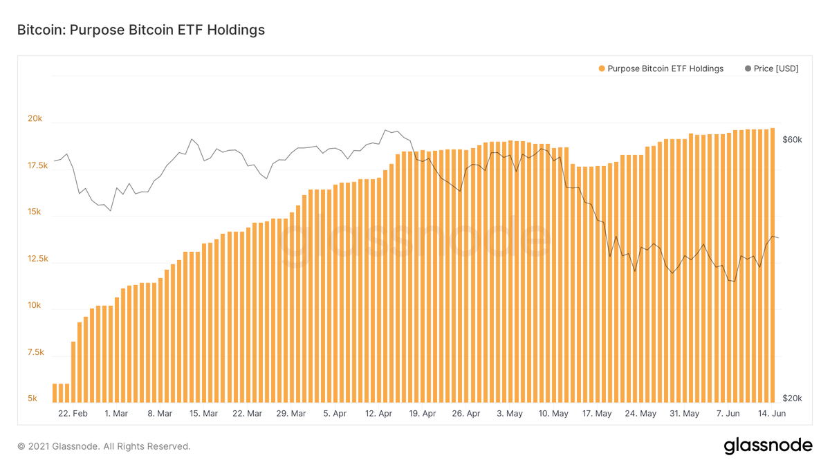 CryptoMichNL's tweet photo. The holdings of the Canada ETF on #Bitcoin have reached a new all-time high consistently. https://t.co/yap9wC3Hfl