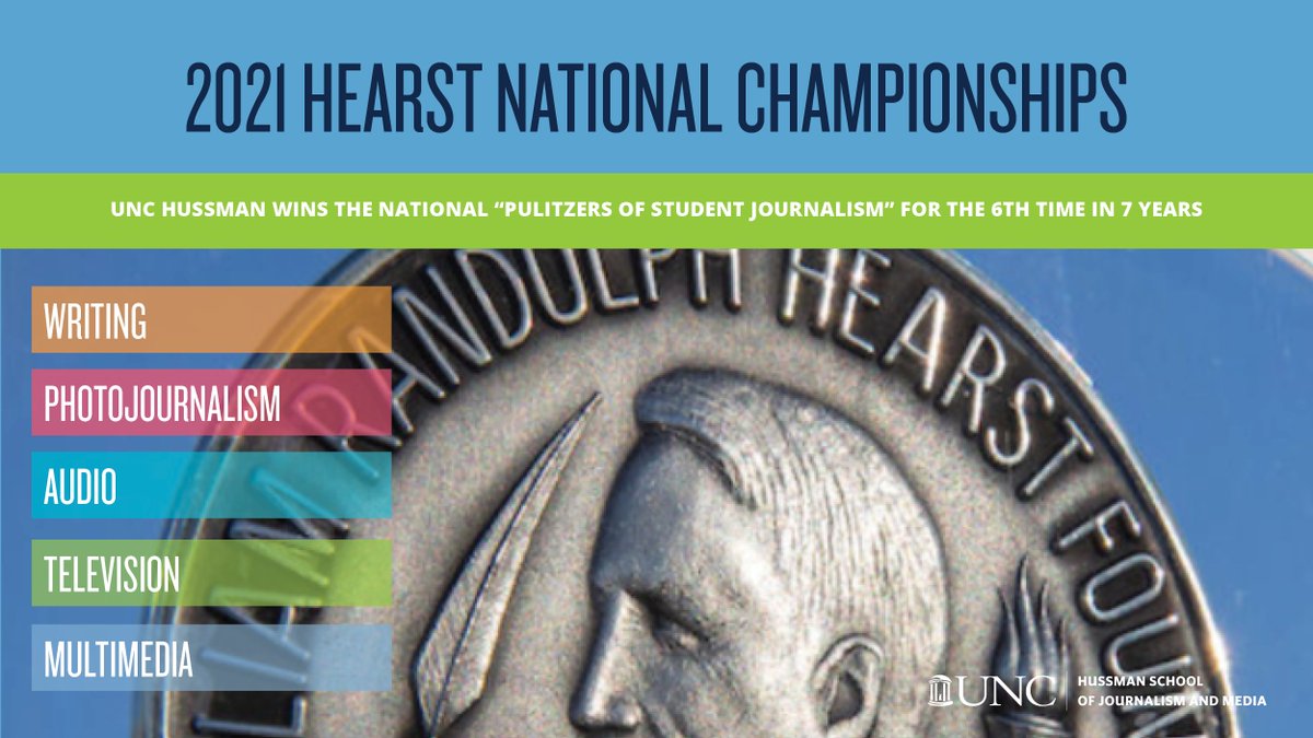 2021 Hearst Journalism Awards national champion: UNC Hussman School of Journalism and Media.