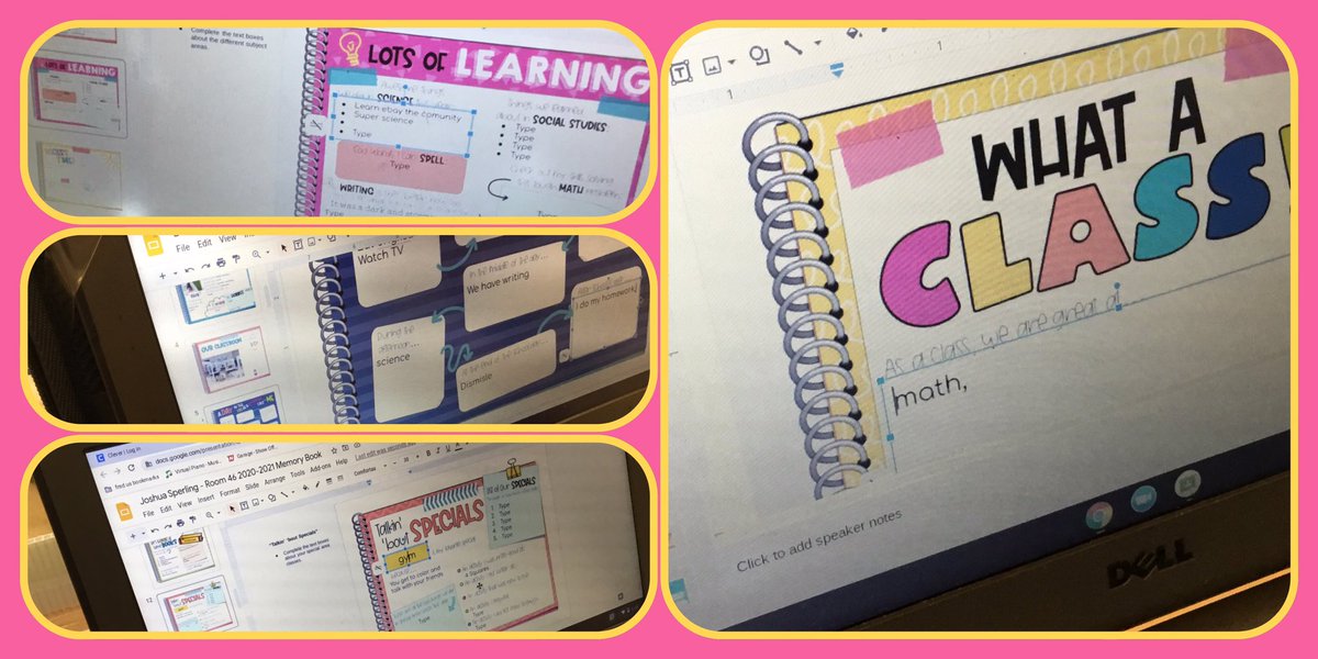 We are making digital memory books on Google Slides. So much fun looking back at all of the pictures from our year! <a href="/FlemRarSchools/">FlemRarSchools</a> <a href="/CopperHillES/">Copper Hill</a>