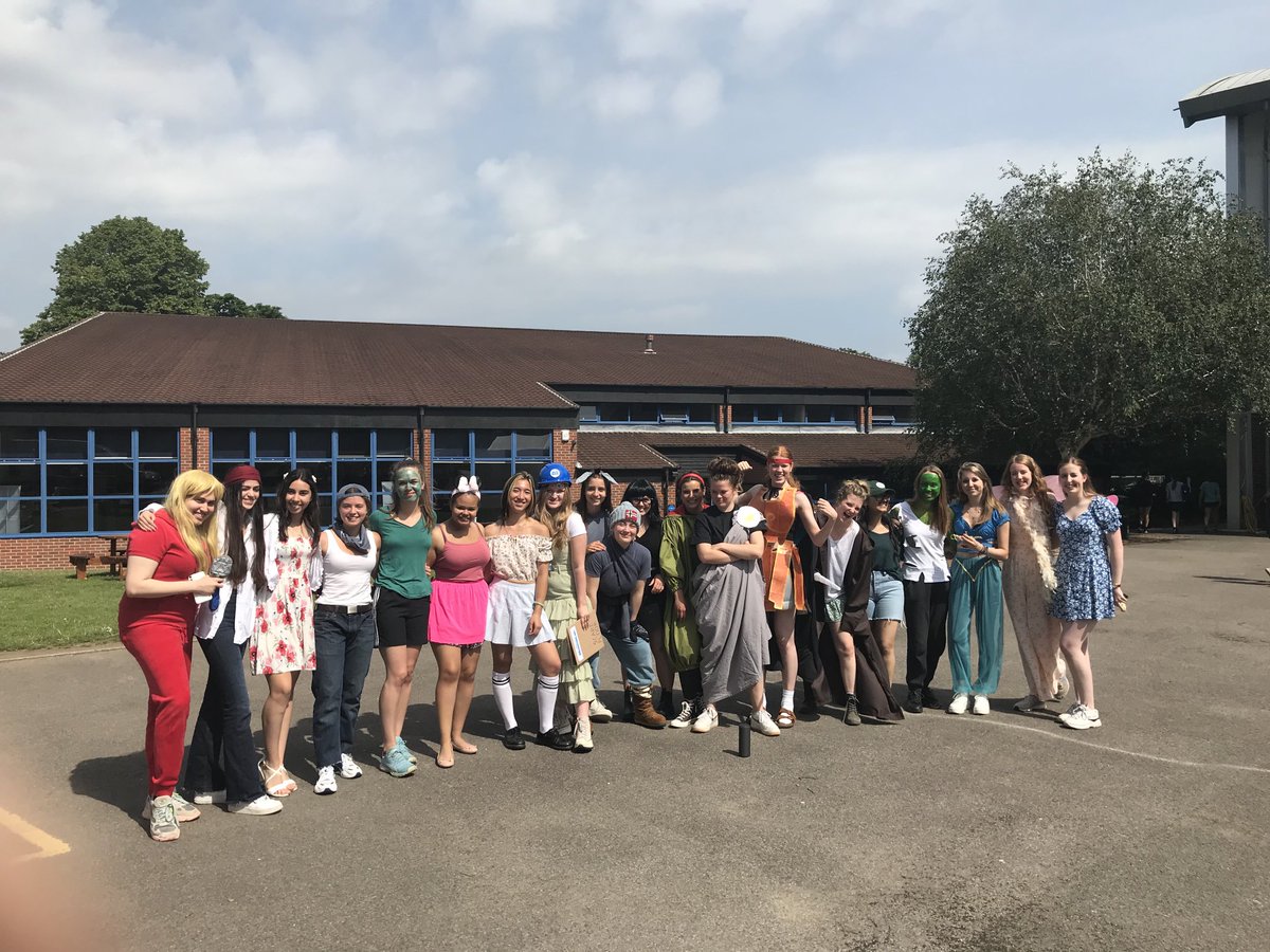Upper Sixth as film 🎬 characters! #RagWeek #schoolmemories #TormeadTogether