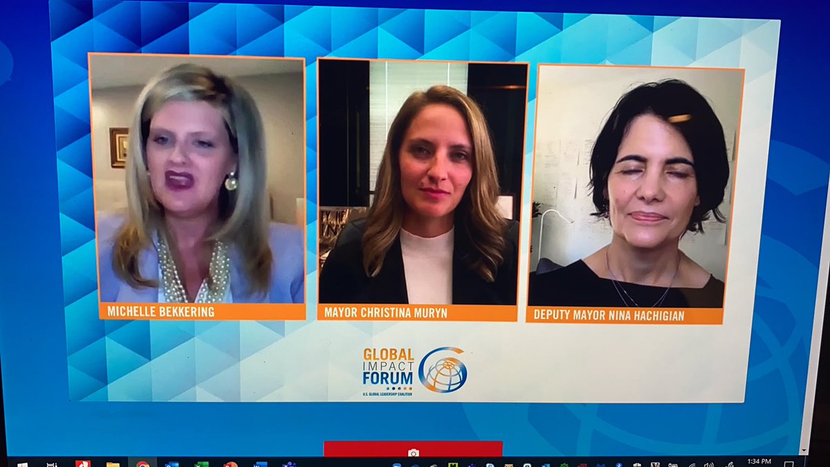 RenoWeber's tweet photo. Excited to join the @USGLC and participate in today’s Global Impact Forum! Mayors panel speaking on how leading globally makes impact locally. https://t.co/iKldpfe5Yx