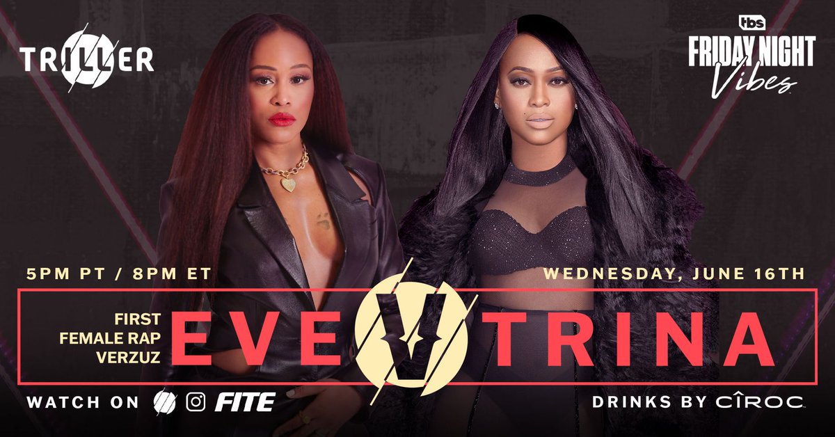 verzuztvlivee's tweet photo. Next Verzuz Battle
#verzuz  #verzuztv  #verzuztvlive  #verzuzbattle  #verzuzonline  #trina_vs_eve #dj  #evevstrina  #battle  #music  #eve_vs_trina  #rap  #rapper  #trina #eve #trinalive  #evelive  #usa #uk #new https://t.co/lGnxEWpNku