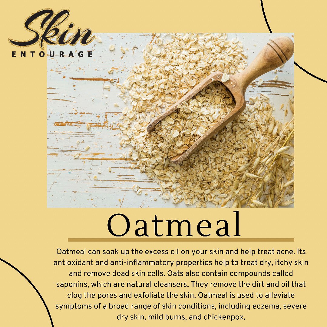 SkinEntourage2's tweet photo. Oatmeal is one of the key ingredients in our Gentle Facial Soap and our NEW product coming soon... Youthful Glow Mask! Super nutritious skin food! 😊
⠀⠀⠀
Visit our website to see full ingredients and benefits of our products!
https://t.co/MZhnRpmWFB https://t.co/qaiKa7oBxO