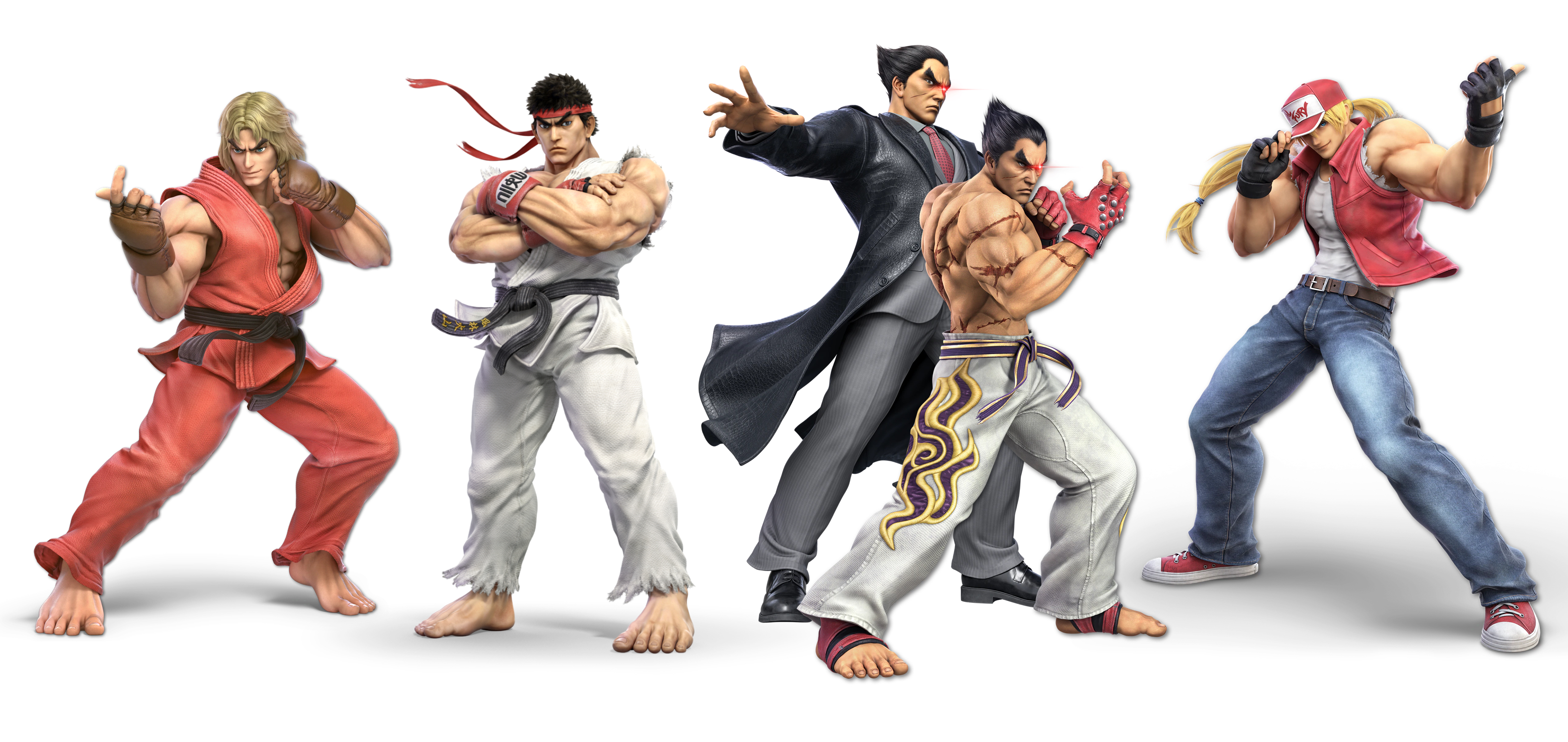 Furious Ssbu ゆかいなパーティゲーム 大乱闘スマッシュブラザーズ Special 対戦格闘ゲームから出稼ぎに行ったファイターたち 1 リュウ ストリートファイター 2 ケン マスターズ ストリートファイター 3 テリー ボガード 餓狼伝説 4 三島一八