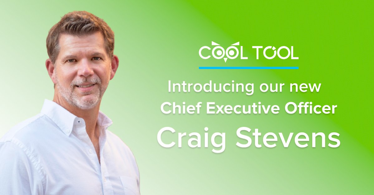 Exciting times ahead! Today we are thrilled to announce that Craig Stevens has joined our team as our new #CEO!  Craig, welcome to CoolTool!

Please take a look at a full version of our official press release 👉 bit.ly/3cK0tma

#cooltool #mr #news #mrx