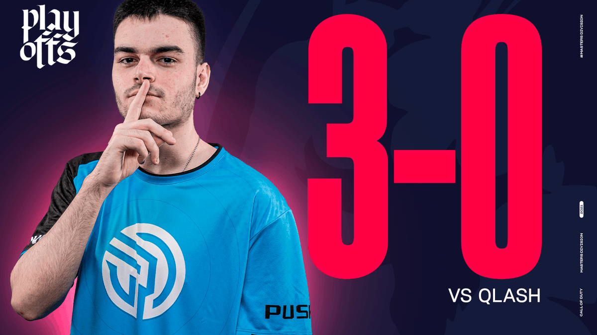NGLSpainCOD's tweet photo. ¡Partidazo de @PushingGaming! ¡Están en la Final! 🌊

Cae en su primer partidos de Playoffs @QLASH_Spain. 😅

#PlayOffsMD https://t.co/4fQafSueju