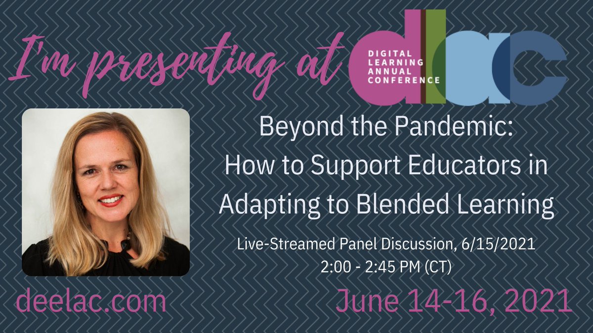 If PD is burning out #teachers, it's not the right PD. 'Supporting' teachers means genuinely equipping them, with the PD they find personally worth the while. Join Dr. Victoria Hansen and me at 2pm today for ideas on how to structure PD that's right on point. #dlac2021