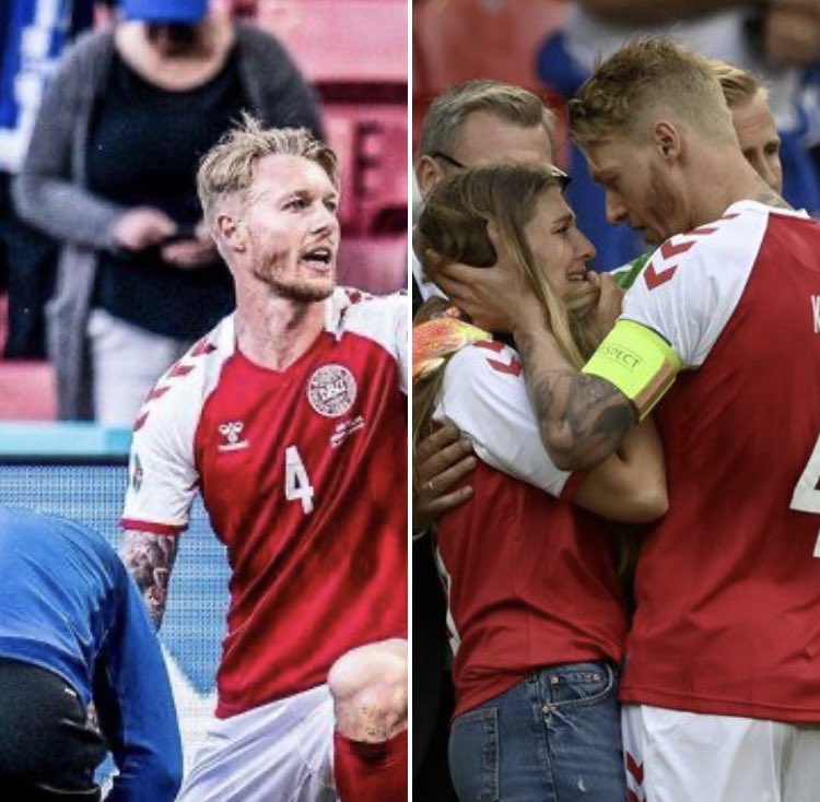 AllistairMcCaw's tweet image. Wondering what true leadership looks like? When Eriksen collapsed during Denmark's game with Finland, team captain Kjaer administered CPR before medics arrived. Then told the squad to form a shield while consoling Eriksen’s horrified wife.
Leadership is an action, not a position.