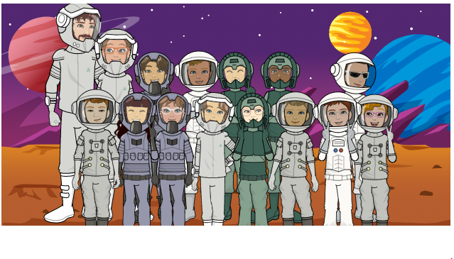 Yes! Today we worked on our digital characters on <a href="/Pixton/">Pixton</a> in preparation to create our graphic novelettes. How cool is this program?? We love it! <a href="/BarfieldCamp/">BarfieldSummerCamp</a> #CreateYourself #Pixton #GraphicGoesDigital