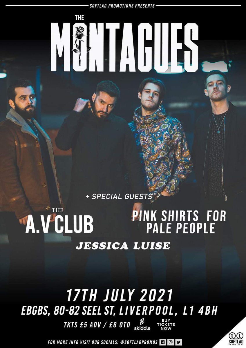 Softladpromos (@softladpromos) on Twitter photo Following yesterdays announcements, sadly we are having to postpone <a href="/thezangwillsUK/">The Zangwills</a> at <a href="/saltydogpub/">Salty Dog</a> and <a href="/montaguesmusic/">The Montagues</a> <a href="/ebgbsliverpool/">E.B.G.B.S</a>
We will rearrange these as soon as it is safe to do so and all tickets will remain valid for the rearranged dates.
#LetTheMusicPlay Following yesterdays announcements, sadly we are having to postpone <a href="/thezangwillsUK/">The Zangwills</a> at <a href="/saltydogpub/">Salty Dog</a> and <a href="/montaguesmusic/">The Montagues</a> <a href="/ebgbsliverpool/">E.B.G.B.S</a>
We will rearrange these as soon as it is safe to do so and all tickets will remain valid for the rearranged dates.
#LetTheMusicPlay