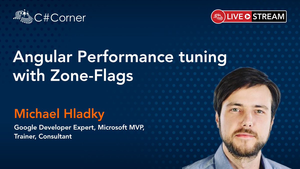 CsharpCorner's tweet photo. Did you miss @Michael_Hladky session on "Angular Performance tuning with Zone-Flags" at Angular Virtual Conference?
You can now watch it here: https://t.co/Is3JojXQaX
#CsharpLiveShow #VirtualConference #Angular #AngularConference #ngcsharpcorner https://t.co/nVRCIqiJ5h