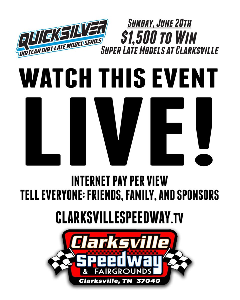 Clarksville Speedway (@clarksvillespd) on Twitter photo 
