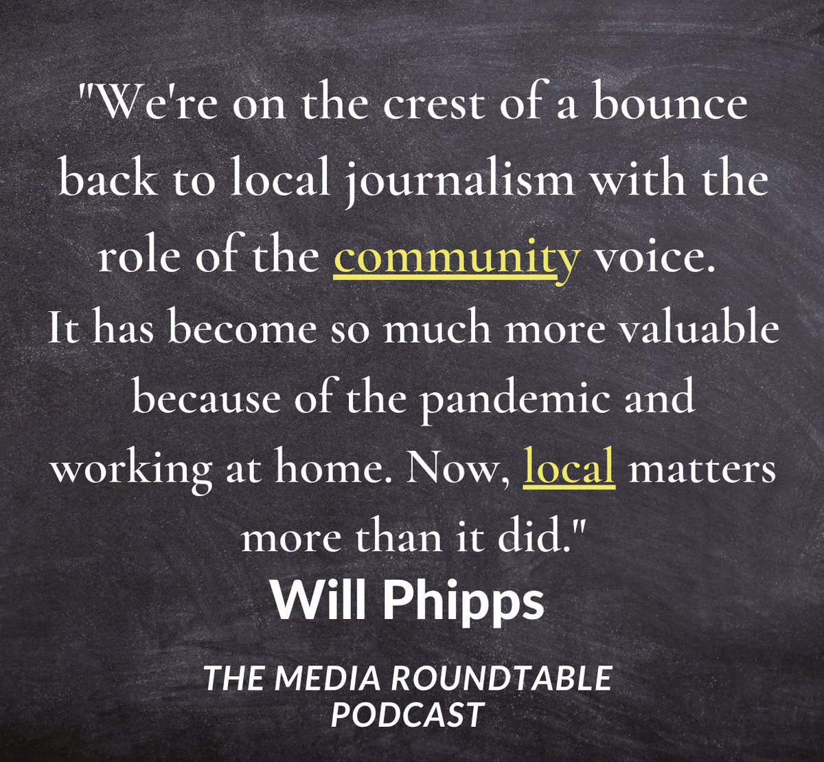 Oxford Road (@oxford_road) on Twitter photo Last week on the Media Roundtable Podcast, <a href="/Kungfuchoirboy/">Will Phipps</a> Will Phipps and @DanGranger79 discussed the importance of the “community voice” in local journalism.
<a href="/Spotify/">Spotify</a> link to our <a href="/PodcastOne/">PodcastOne</a>: open.spotify.com/episode/3mHcWI…
#interview #content #transparency #local #protectourpress Last week on the Media Roundtable Podcast, <a href="/Kungfuchoirboy/">Will Phipps</a> Will Phipps and @DanGranger79 discussed the importance of the “community voice” in local journalism.
<a href="/Spotify/">Spotify</a> link to our <a href="/PodcastOne/">PodcastOne</a>: open.spotify.com/episode/3mHcWI…
#interview #content #transparency #local #protectourpress