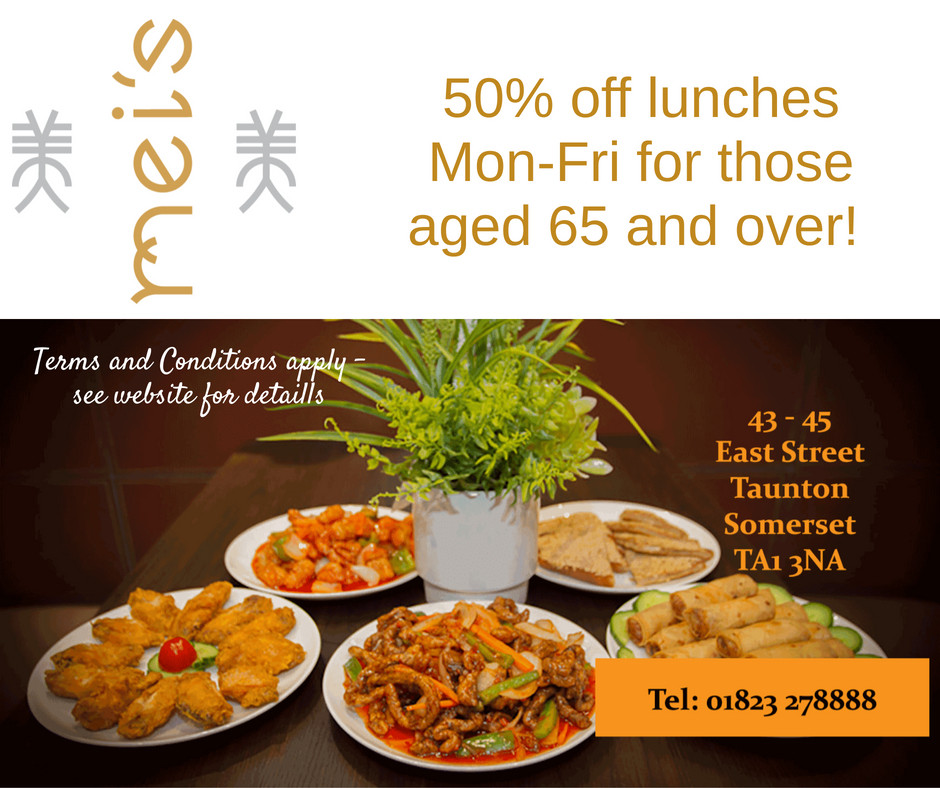 MeisBuffet's tweet image. If you were lucky enough to have been born before 1956, or who know someone who was, we are now offering 50% of the cost of your lunch at Mei's - Monday to Friday!

Collect your voucher from bit.ly/meisoffers

Terms and conditions apply.