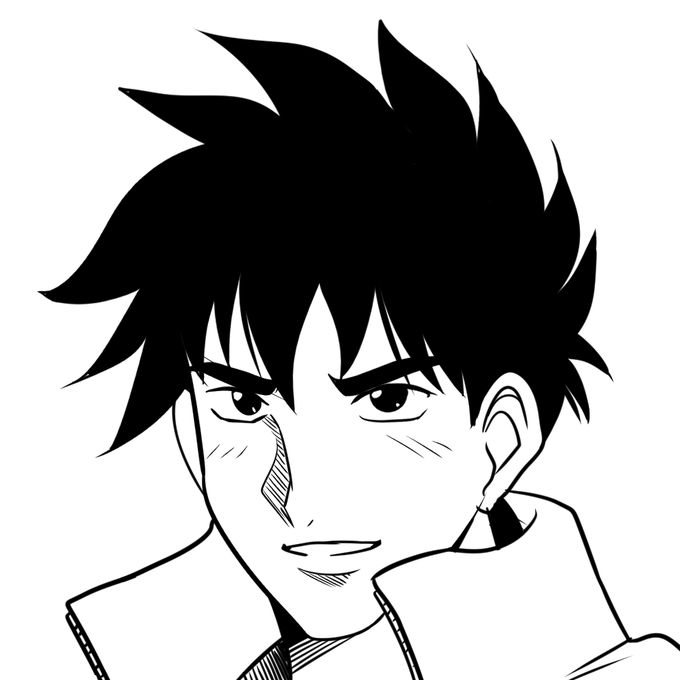 パワポケの件で興奮しすぎて眠れないので吾郎くん描いてました 