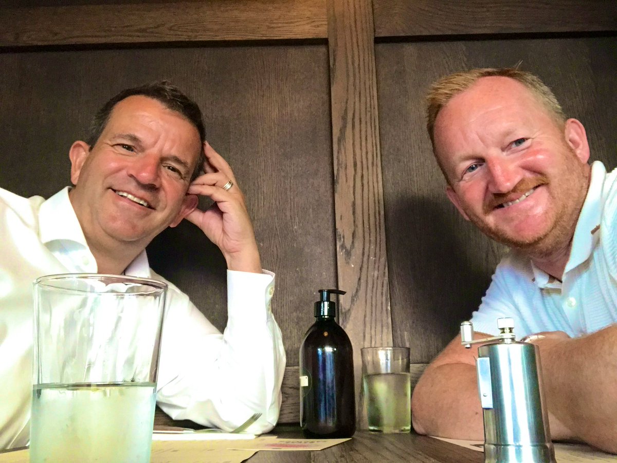 andrewdunning's tweet photo. new clients for London Contemporary ๐ and my husbands new business had an awesome day = dinner at Flat Iron ๐ฅฉ ๐ท #happychaps https://t.co/SCyrSbQJkg