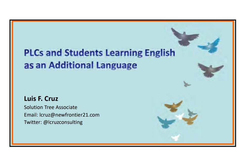 SAguirre_RES's tweet photo. "People are less likely to tear down a fence that they helped build!"๐คฉ Great presentation by Mr. Luis Cruz @SolutionTree on recruiting teacher teams to draft action plans for our language learners! #leaveaHEARTPRINT #TeamSISD https://t.co/e5sBXdqBcR