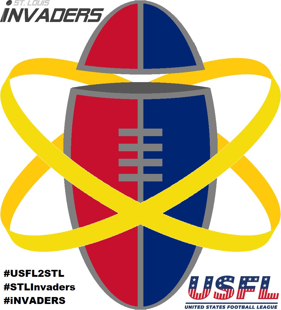 polizzi_jeff's tweet photo. Here's my final logo prototype for #STLInvaders from @TheSpringLeague and @USFLofficial on @Trademarkia. Hope you like it.
Again, not yet confirmed about #STL and other cities getting an #USFL team.
#USFL2STL
#STLInvaders
#iNVADERS https://t.co/wh9FuO7cWu