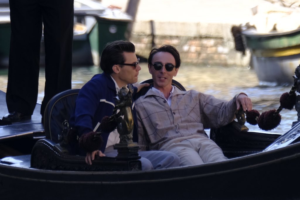 Tom and Patrick on holiday in Venice