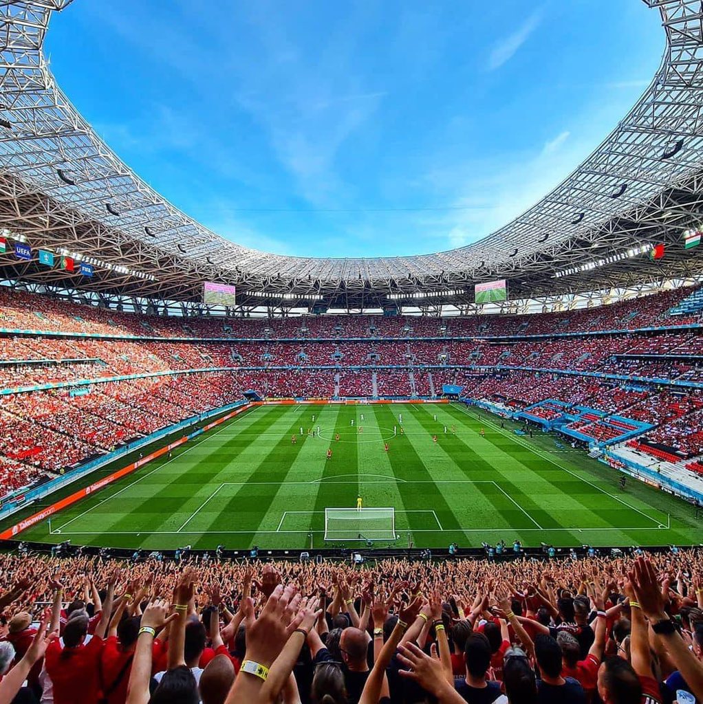 A packed stadium for the Hungary v Portugal game this evening