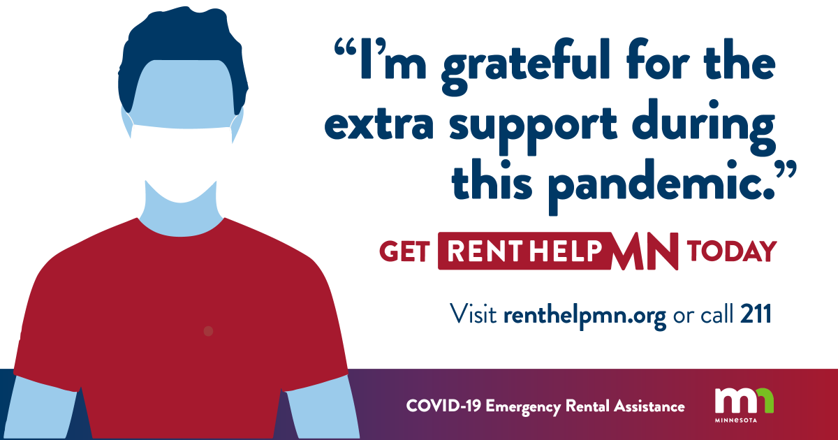 mnhousing's tweet photo. If you are having a hard time paying rent, visit https://t.co/gguX4hquRQ to see if you’re eligible for assistance.

Application is available in multiple languages. 
Hmong: https://t.co/A7mOrOlWLR 
Spanish: https://t.co/MS4PHZ28en
Somali: https://t.co/kpMextiC0g

#RentHelpMN https://t.co/xxwLAa0X9a