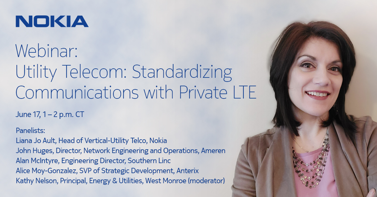 nokiaindustries's tweet image. Join our @AultLiana and other industry leaders as @WestMonroe moderates a panel discussion on #PrivateLTE spectrum. See how they are planning to evaluate and deploy private LTE networks within the #powerutility industry. nokia.ly/3g06ugI  #privatewireless #utilities