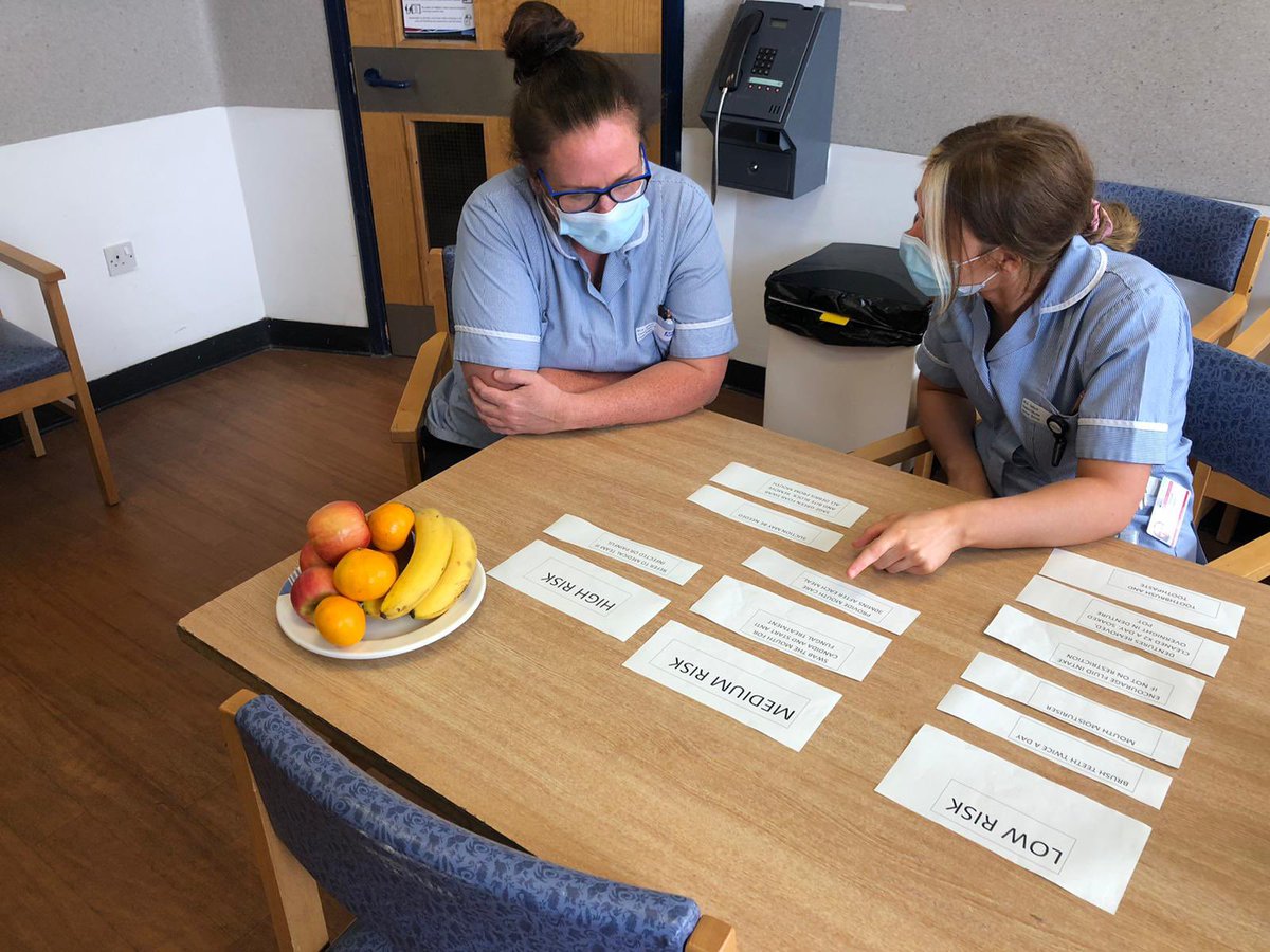 MCCN_UK's tweet photo. Lots of education in the MCCN today with H5 involving the full MDT, B8 peer teaching and HASU going through the take 5 on NGTs. H7’s patients enjoyed something different with tasty Tuesday @SRFTDietitians @CfedDt @louhood83 @11b5082b9c4e40b @Juliemc81742722 @Angela39610485 https://t.co/Pxo1tLee35