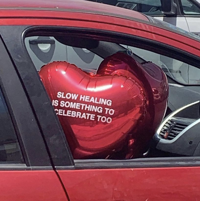 988Lifeline's tweet image. Remember to celebrate slow healing, too 💚

📸: @ werenotreallystrangers on Instagram.