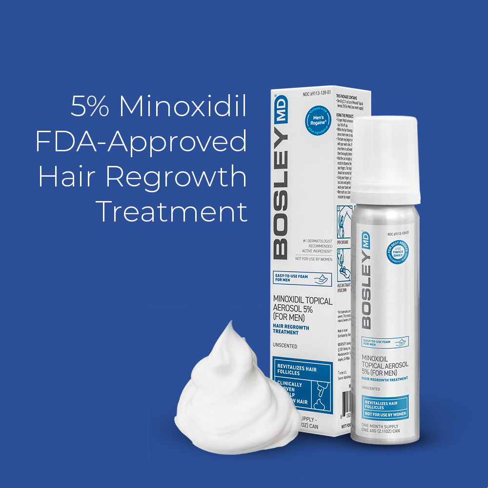 BosleyPro's tweet photo. Meet our NEW Men's &amp; Women's Hair Regrowth Treatment Foam . Clinically proven to regrow hair. Minoxidil 5% for Women &amp; Men. Easy and simple application!

Buy now at the link in our bio. https://t.co/N695zV0dW3